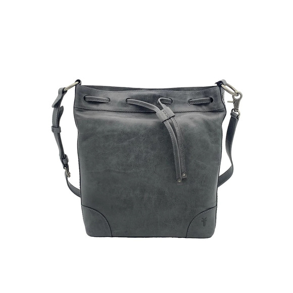 Frye Handbags - Frye Leather Melissa Drawstring Hobo Bag Carbon